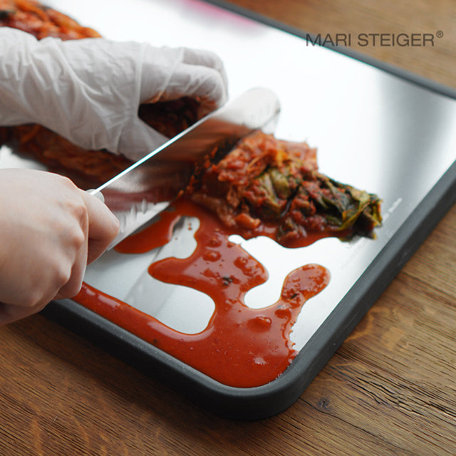 Stainless Steel Cutting Board with SS Handle - Image 3
